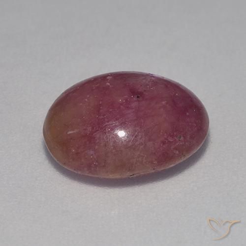 rubi estrela Magenta acinzentado Natural 5.89ct, oval, Opaco