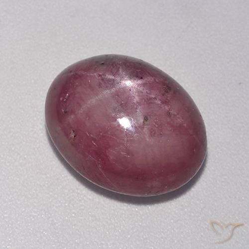 7.78ct Natural ameixa roxa rubi estrela, oval, Opaco