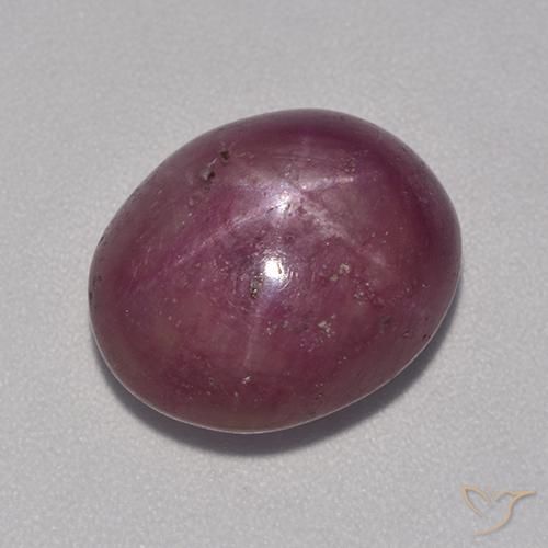10.86ct Natural ameixa roxa rubi estrela, oval, Opaco