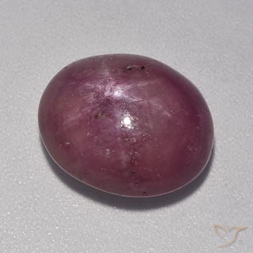rubi estrela ameixa roxa Natural 10.86ct, oval, Opaco