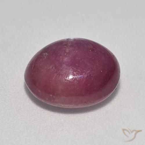 rubi estrela Roxo médio-escuro Natural 6.24ct, oval, Opaco