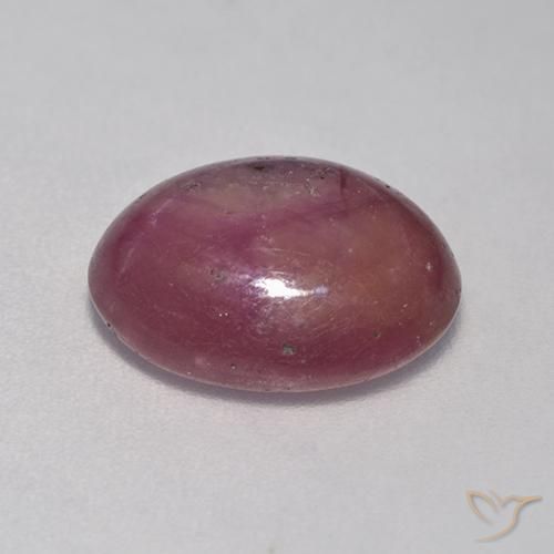 rubi estrela roxo avermelhado Natural 6.87ct, oval, Opaco