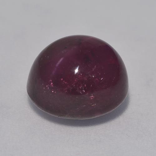 Rubi estrela vermelho natural 7,07ct, corte oval, opaco
