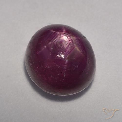 6.74ct Natural Vinho vermelho rubi estrela, oval, Opaco