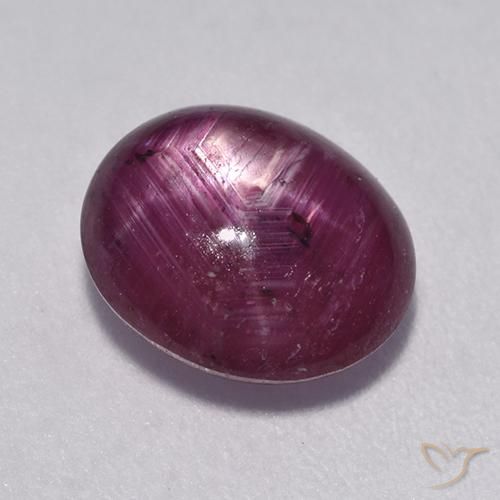 rubi estrela framboesa vermelha Natural 4.48ct, oval, Translúcido