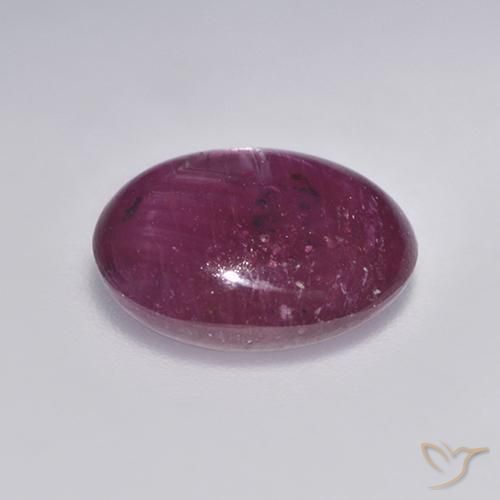 rubi estrela framboesa vermelha Natural 4.48ct, oval, Translúcido
