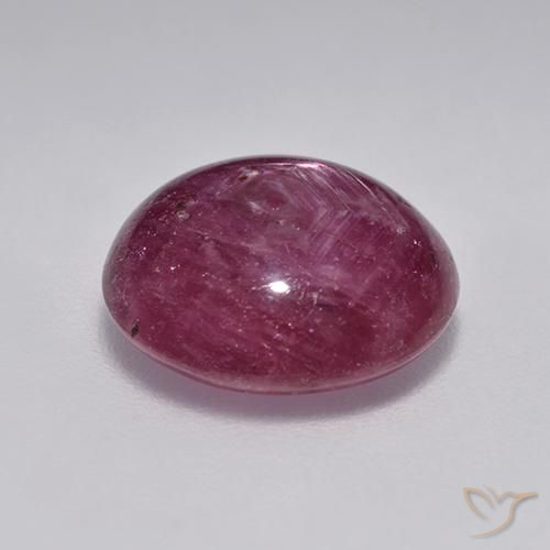 rubi estrela framboesa vermelha Natural 4.76ct, oval, Translúcido