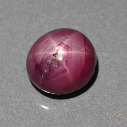 rubi estrela Magenta-Rosa Natural 4.05ct, oval, Translúcido