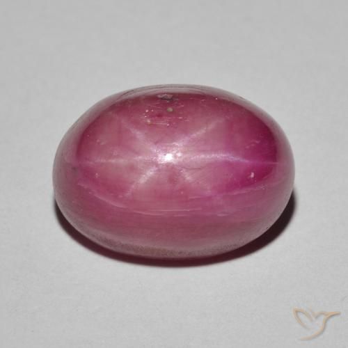 9.59ct Natural Vermelho rosado rubi estrela, oval, Opaco