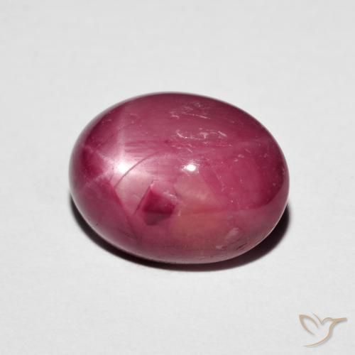 rubi estrela Vermelho escuro Natural 6.14ct, oval, Opaco