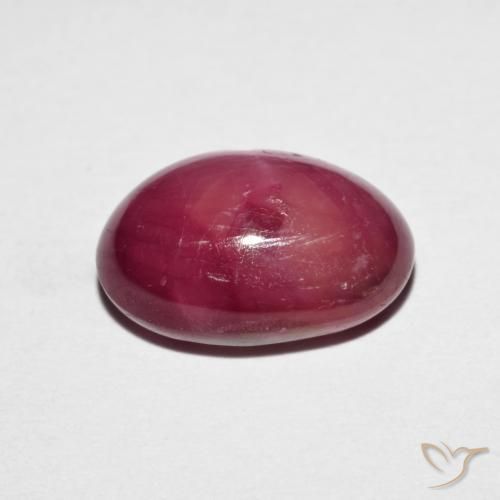 rubi estrela Vermelho escuro Natural 6.14ct, oval, Opaco