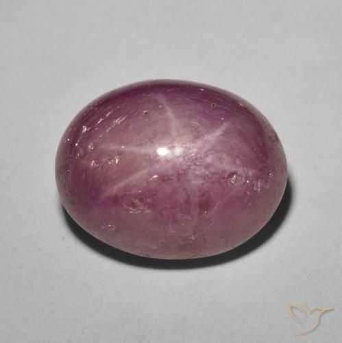 8.61ct Natural roxo avermelhado rubi estrela, oval, Opaco