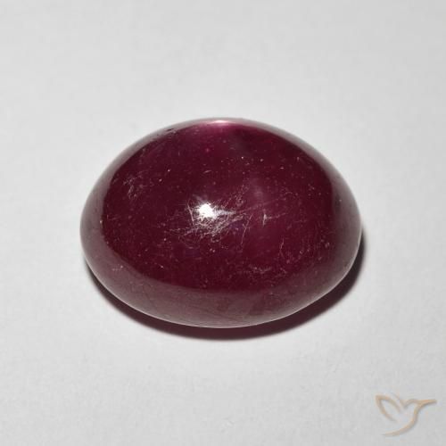 rubi estrela Vinho Tinto Profundo Natural 10.93ct, oval, Opaco