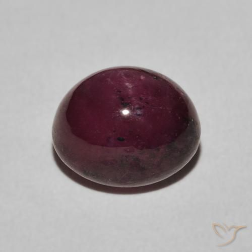 rubi estrela roxo avermelhado Natural 5.56ct, oval, Opaco