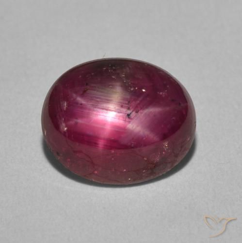 4.54ct Natural vermelho médio rubi estrela, oval, Opaco