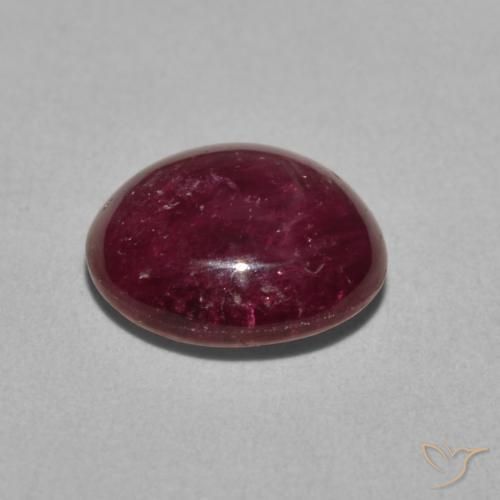 rubi estrela roxo avermelhado Natural 4.15ct, oval, Opaco