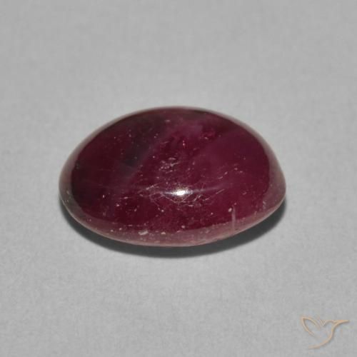 rubi estrela Berry Purple Natural 4.45ct, oval, Opaco