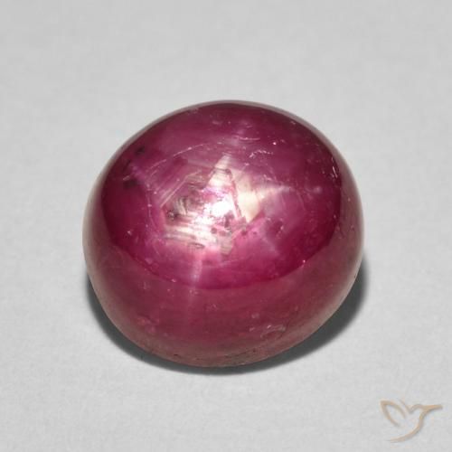 5.27ct Natural Carmesim Profundo rubi estrela, oval, Opaco