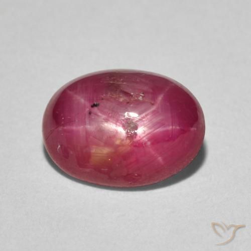 3.60ct Natural vermelho médio rubi estrela, oval, Opaco