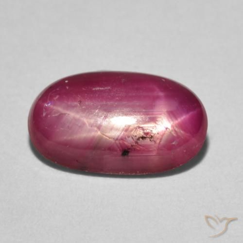 2.94ct Natural Carmesim Profundo rubi estrela, oval, Opaco