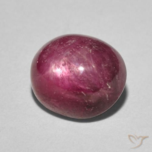 rubi estrela Jam Red Natural 5.24ct, oval, Opaco