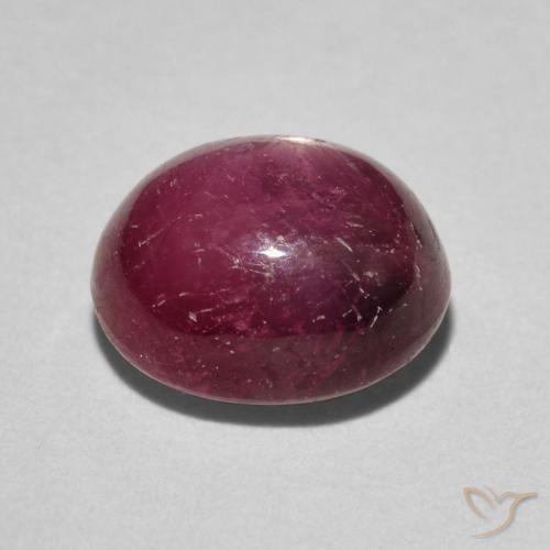 rubi estrela Jam Red Natural 5.24ct, oval, Opaco