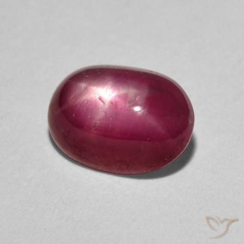 rubi estrela Jam Red Natural 3.19ct, oval, Opaco