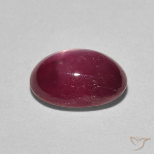 rubi estrela Jam Red Natural 3.19ct, oval, Opaco