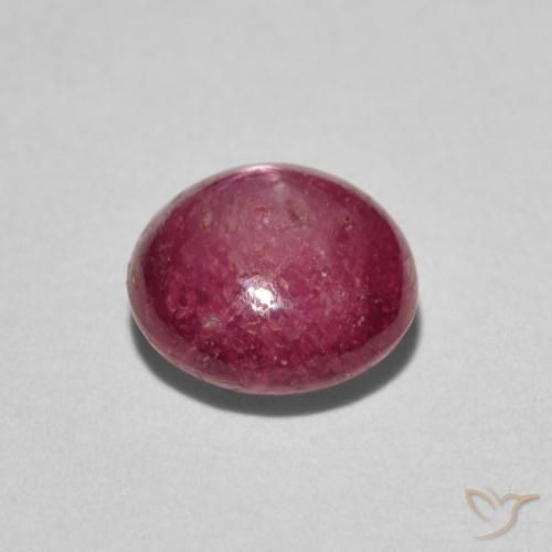 rubi estrela Jam Red Natural 3.12ct, Redondo, Opaco
