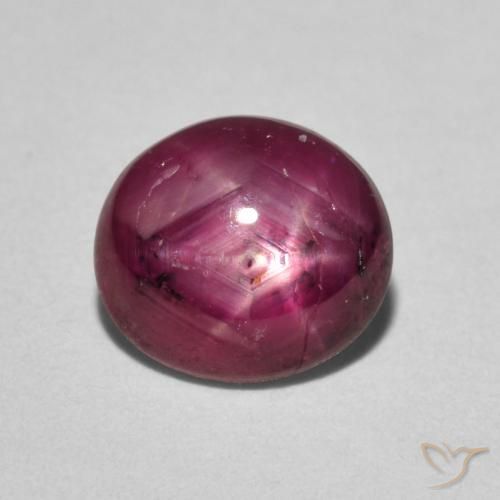 3.05ct Natural Vermelho escuro rubi estrela, oval, Opaco