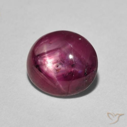 rubi estrela Vermelho escuro Natural 3.05ct, oval, Opaco