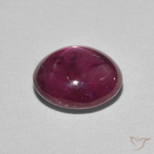 rubi estrela Vermelho escuro Natural 3.05ct, oval, Opaco