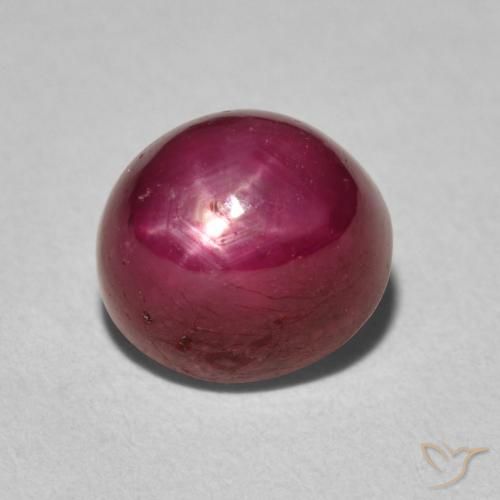 5.15ct Natural Vermelho escuro rubi estrela, oval, Opaco