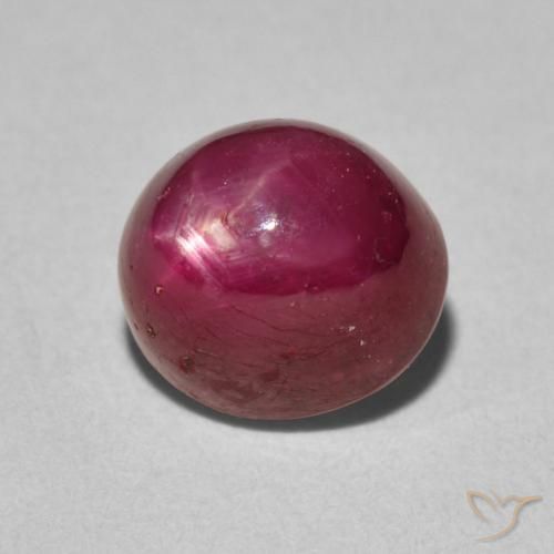 rubi estrela Vermelho escuro Natural 5.15ct, oval, Opaco