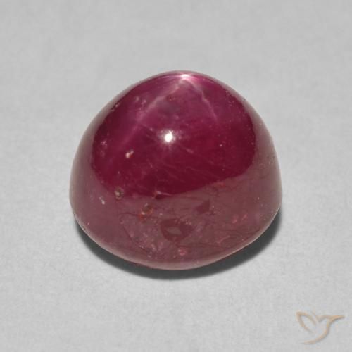 rubi estrela Vermelho escuro Natural 5.15ct, oval, Opaco