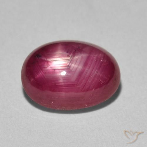 3.63ct Natural Jam Red rubi estrela, oval, Opaco
