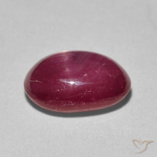 rubi estrela Jam Red Natural 3.63ct, oval, Opaco