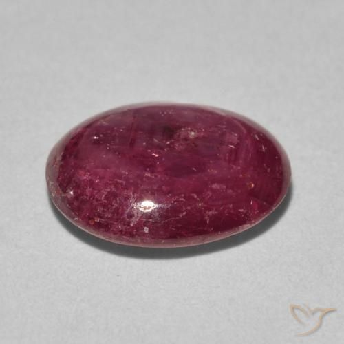 rubi estrela vermelho médio Natural 3.51ct, oval, Opaco