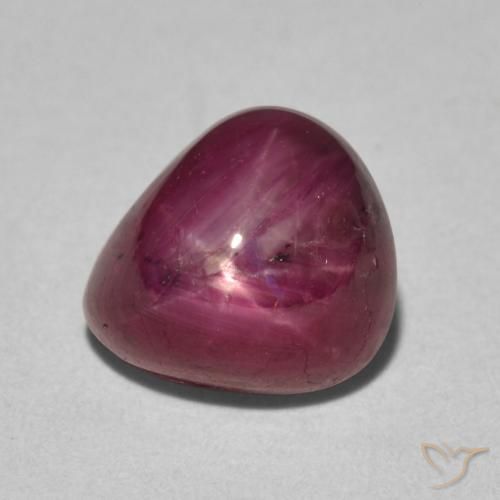 4.42ct Natural Vinho Tinto Profundo rubi estrela, Formato de pêra, Opaco