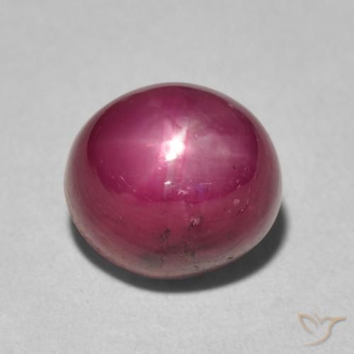 5.96ct Natural Jam Red rubi estrela, oval, Opaco