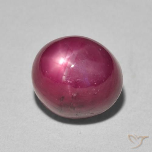 rubi estrela Jam Red Natural 5.96ct, oval, Opaco