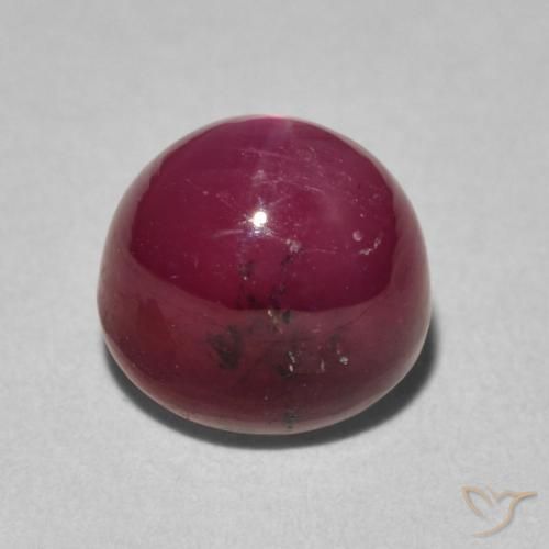 rubi estrela Jam Red Natural 5.96ct, oval, Opaco
