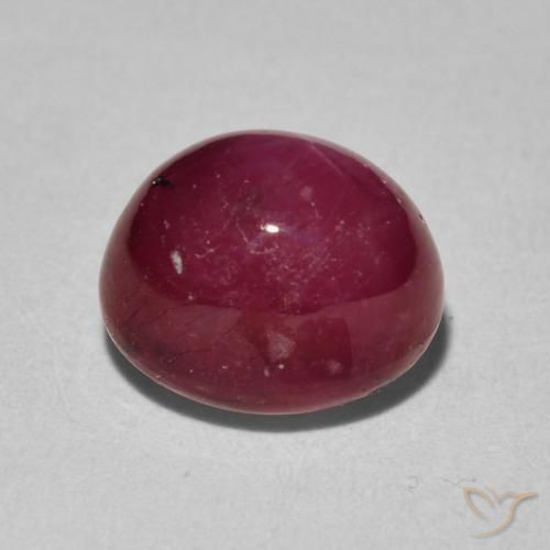 rubi estrela Vermelho escuro Natural 4.69ct, oval, Opaco