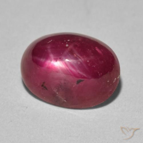 rubi estrela Vinho vermelho Natural 4.28ct, oval, Opaco