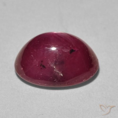 rubi estrela Vinho vermelho Natural 4.28ct, oval, Opaco