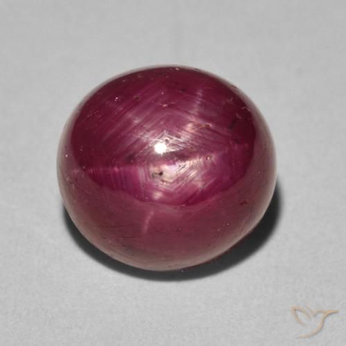 6.19ct Natural Carmesim Profundo rubi estrela, oval, Opaco