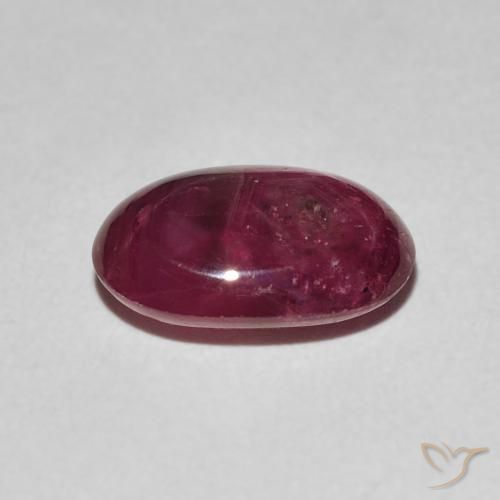 rubi estrela Vermelho escuro Natural 3.19ct, oval, Opaco