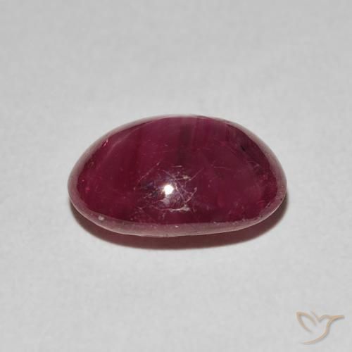 rubi estrela Vermelho escuro Natural 3.60ct, oval, Opaco