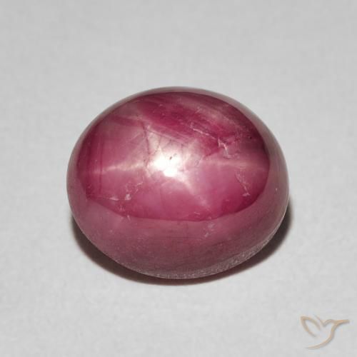 4.40ct Natural vermelho médio rubi estrela, oval, Opaco