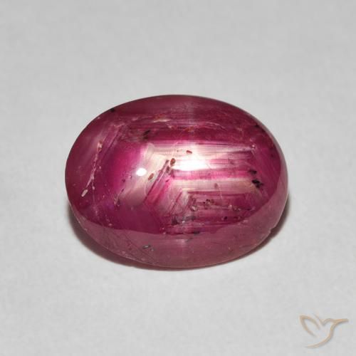 3.16ct Natural vermelho médio rubi estrela, oval, Opaco